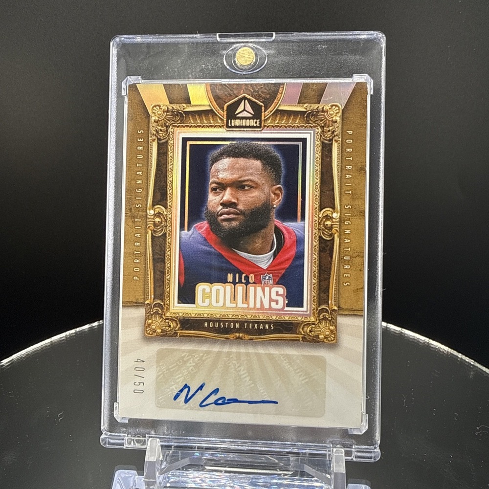 2024 Luminance - Portrait Signatures Nico Collins #PS-NCS Gold /50 Jersey Match